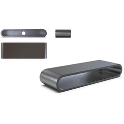 HIGHSIDER STRIPE RUN CNC Einschweißgehäuse, silber