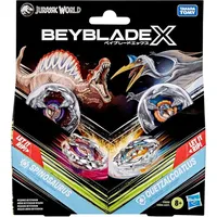 Beyblade Hasbro Beyblade X Jurassic World Collab Spinosaurus Quetzalcoatlus Multipack Set