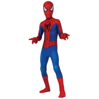 Rubie ́s Kostüm Spider-Man Stretchanzug für Kinder, Klassischer Spiderman als hautenger Ganzkörperanzug rot 122-134