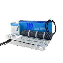 Elektro-Flächenheizung Fußbodenheizung unter Fliesen Elektro-Heizmatte 150 W 8 m2