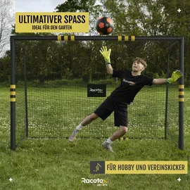 Racetex Fußballtor Schwarz 180 x 120 cm