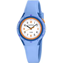 Quarzuhr CALYPSO WATCHES "My First Watch", blau (hellblau), Armbanduhren, Kinder, Armbanduhr, Kinderuhr, analog