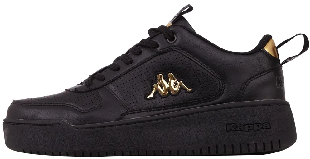 Kappa Sneaker, - mit Logoapplikation an der Seite Kappa black-gold 37