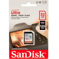 SanDisk Ultra SDHC UHS-I    32GB 120MB/s       SDSDUN4-032G-GN6IN