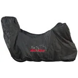 BÜSE Abdeckplane für Motorrad mit Topcase Schwarz Größe M
