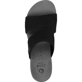 Jana Coshy Original – Die Hallux-freundliche Pantolette 8-27270-43 schwarz H-Weite