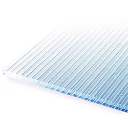 Doppelstegplatten 16 mm Farblos Eiskristall – 3-fach Struktur Polycarbonat 980 x 4000