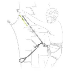 Petzl Scorpio Vertigo Klettersteigset Grau/Orange