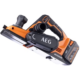 AEG 18V Akku-Hobel BHO18BL Set Brushless Elektrohobel Handhobel Hobelmaschine 1x Starter Set 4,0 Ah Akku + Ladegerät