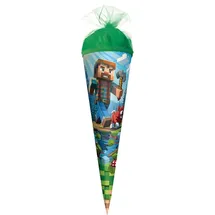 ROTH Motiv-Schultüte, Block Game, 35 cm, rund, Tüllverschluss