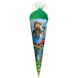 ROTH Motiv-Schultüte, Block Game, 35 cm, rund, Tüllverschluss