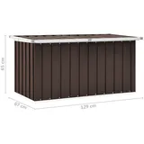 vidaXL Gartenbox Braun 129 x 67 x 65 cm
