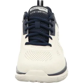 SKECHERS Track Off White Engineered Mesh / Pu / Navy Trim 40