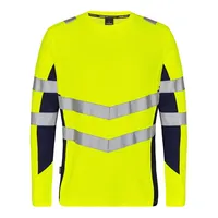 Engel Warnschutz Langarmshirt Safety - XXL - gelb/marine