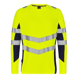 Engel Warnschutz Langarmshirt Safety - XXL - gelb/marine