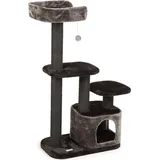 beeztees Poronti Kratzbaum 60 x 40 x 115 cm schwarz-grau