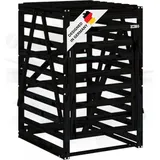 deluke Mülltonnenbox BOUMI 84 x 90 x 128,5 cm schwarz