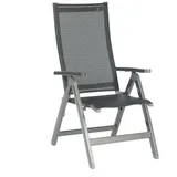SonnenPartner Klappsessel Fresno Aluminium/Textilen anthrazit Klappstuhl