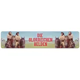 Blechwaren Fabrik Braunschweig GmbH Bud Spencer und Terence Hill - DIE GLORREICHEN HELDEN - Straßenschild Blechschild - 46x10 cm STRT03