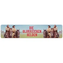 Blechwaren Fabrik Braunschweig GmbH Bud Spencer und Terence Hill - DIE GLORREICHEN HELDEN - Straßenschild Blechschild - 46x10 cm STRT03