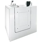 AcquaVapore Badewanne Senioren Sitzbadewanne Badewanne mit Tür S02-C-R 100x78 cm, (1-tlg), mit Ablaufgarnitur weiß