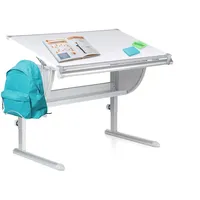 HJH Office Kinderschreibtisch Belia weiß/silber