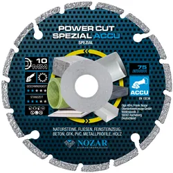 Nozar Diamant-Trennscheibe Power Cut  Ø75x10,0 mm