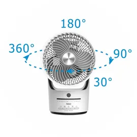 Fakir TVC 360 Tischventilator weiß/schwarz