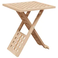 VidaXL Couchtisch Klappbar 33x33x40,5 cm Massivholz Walnuss