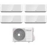 Unical - quadri split inverter klimagerät serie air cristal 10+10+10 mit kmx4 28he r-32 wi-fi optional 10000+10000+10000