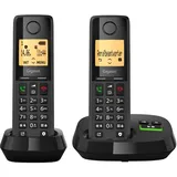 Gigaset Pure 320A Duo - Schnurloses DECT-Telefon mit Anrufbeantworter - mit Call-Block-Taste und Freisprechfunktion - 100 Kontakten, schwarz [Kompatibel in DE, IT, FR, NL, BE, Che, AUT]