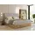 MKS Meble Boxspringbett WOOD CLASSIC, Komplett Set mit Multipocket-Matratze und Topper T25, Doppelbett für Schlafzimmer, hohe Kopfteil - 180 x 200... - Hellgrau