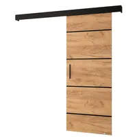 Schiebetür Komplettset - Schiebetürsystem Salwador 4 - Schiebetüren - Trennwände - Raumteiler - Innentüren, Tür 70x204 cm - Schiebetür Schiene - Zimmertür mit Schiebetür Griff - Saloontür