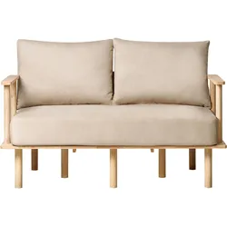 2-Sitzer Sofa Stoff beige ASKER