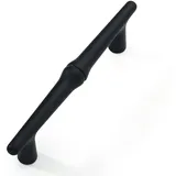 FURNIWARE 10 Stück Möbelgriff, 96 mm Bohrlochabstand Schubladengriff Matt Schwarz Schrankgriffe, Schubladengriffe für Türen, Küchen, Truhen, Kommoden, Schränke