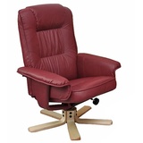 MCW Relaxsessel Fernsehsessel Sessel ohne Hocker H56 Kunstleder ~ bordeaux