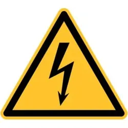 Eichner Warnschild Elektr. Spannung 10 cm Alu