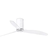 AKUNADECOR Mini Tube 128 cm Deckenventilator weiß glänzend/transparent