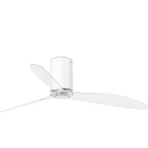 AKUNADECOR Mini Tube 128 cm Deckenventilator weiß glänzend/transparent