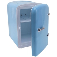 Bewinner Mini-Kühlschrank, 4 Liter Tragbarer Thermoelektrischer Kühler und Wärmer, Kompakter Reisekühlschrank, Persönlicher Kühlschrank für Hautpflege, Getränke, Zuhause, Büro und Auto (Blau)