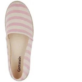 Gottstein Camping Linen Espadrilles Mit Kautschuksohle, Aus recyceltem Leinenstoff, Für Drinnen als auch für Draußen - Rosa - 40