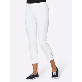 Classic Basics 7/8-Jeans CLASSIC BASICS, Damen, Gr. 44, Normalgrößen, weiß, 97% Baumwolle, 3% Elasthan, unifarben, 7/8-Länge, Jeans