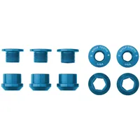 Wolf Tooth Kettenblattschrauben 6 mm Blue