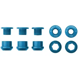 Wolf Tooth Kettenblattschrauben 6 mm Blue