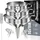 luxuskollektion Walfos Edelstahl Trichter Set 3er Pack mit 2 Siebfilter und Reinigungsbürste