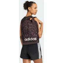 adidas LINEAR ESSENTIALS GRAPHIC BACKPACK, earth strata/shadow brown, One size