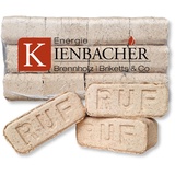 50kg RUF Reine Buchen Briketts im Paket Hartholz Brenn Kamin Ofen Heiz Holz Gluthalter Buche RUF Brikett Eckig | Energie Kienbacher (5x10kg)