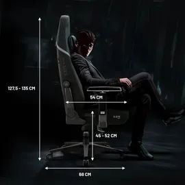 Diablo Chairs X.Eye Prime Gaming-Stuhl Burned Black PC