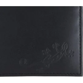 Oxmox Geldbörse Leather RFID Protect Lizard Unisex schwarz