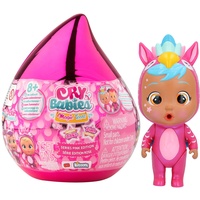 Cry Babies Magic Tears Pink Edition I Mini-Sammelpuppen mit pinken Accessoires, die pinke Kullertränen weinen I Geeignet für Kinder ab 3 Jahren